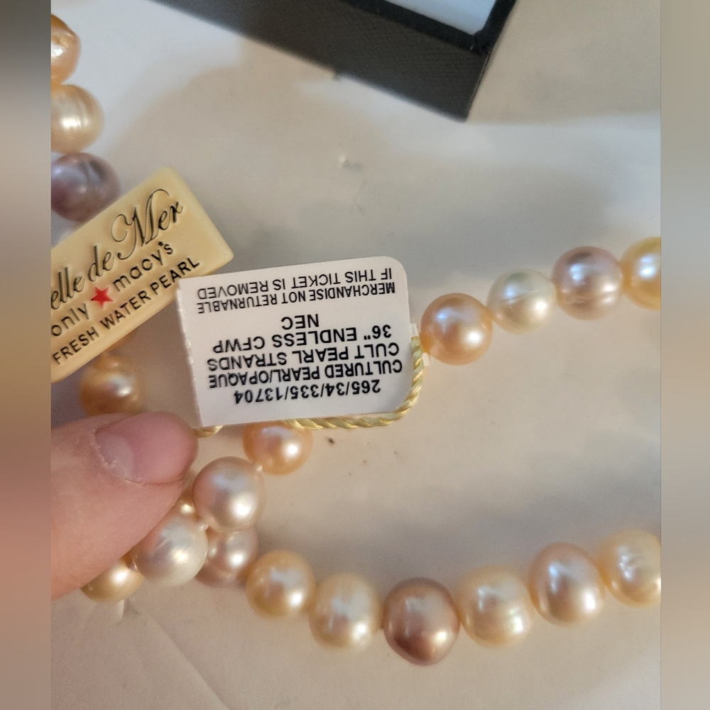 Belle De Mer Freshwater Pearl Necklace NWT - Picture 6 of 10